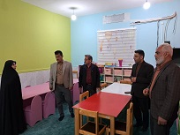 بازدید دهیار و شورای روستا از کتابخانه