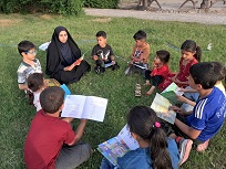 نشست قصه گویی در پارک روستا